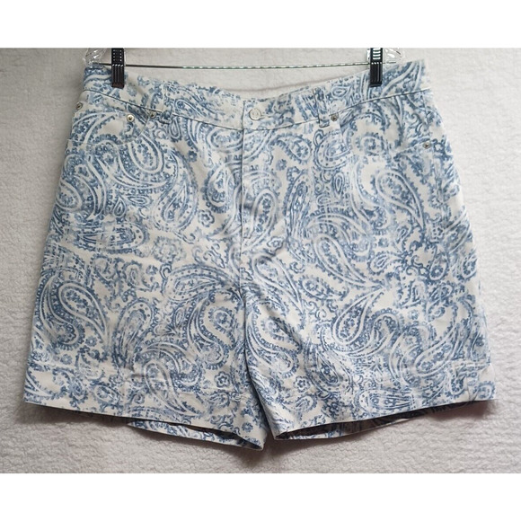 Lauren Jeans‎ Co Women's Dark Wash Denim Jean Shorts - 16 (38X7) - Picture 1 of 14